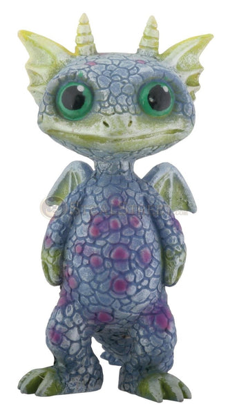 Mythical Green and Blue Baby Dragon Collectible Statue Figurine