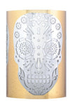 Day of The Dead Skull Embellished Decorative Votive Candle Holder