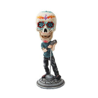 7 Inch Day of The Dead Bobblehead Lead Singer Painted Figurine