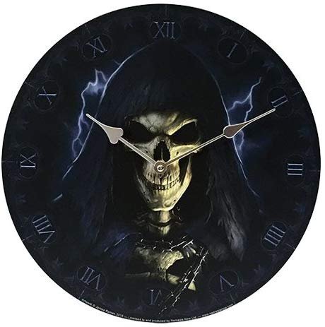 Pacific Giftware Grim Reaper Wall Clock by James Ryman Gothic Round Plate 13.5" D