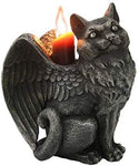 Pacific Giftware Winged Angel Cat Gargoyle Candle Holder