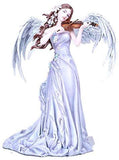 Pacific Giftware Elegant Angel Playing Violin Lullaby Musical Statue by Nene...