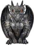 ABZ Brand Guardian Winged Red Eye Standing Dragon Gargoyle Candle Holder Statue Figurine Gothic Myth Fantasy Sculpture Decor