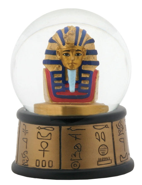 YTC 3.5 Inch Cold Cast Resin Egyptian Pharaoh King TUT Water Snow Globe