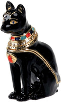 Bastet Jeweled Box - Collectible Egyptian Decoration Jewelry Container