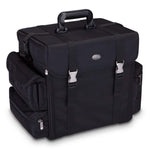 Professional Makeup Cosmetic Carry Case w/Removable Organizer Drawers and Brush Holder Soft-sided Nylon Fabric