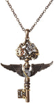 Pacific Giftware Victorian Retro Gearworks Steampunk Key Unisex Lead Free Alloy Necklace