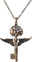 Pacific Giftware Victorian Retro Gearworks Steampunk Key Unisex Lead Free Alloy Necklace