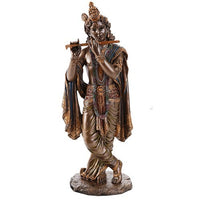 Pacific Giftware Radha Krishna Hindu Deity Figurine Set Indian Deity Collectible 10 Inch (Krishna)