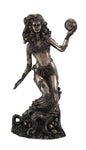 Bronzed Earth Mother Goddess Gaia Statue