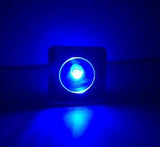 MARINE BOAT LED MINI BLUE SQUARE BUTTON COURTESY LIGHT