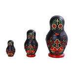 Pacific Giftware PT Day of Dead Rose Black Nesting Dolls Resin Collectible Figurine Set