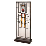 Frank Lloyd Wright Robie Window Stained Glass - 14" x 5.75"