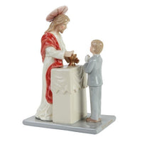7.25 Inch Jesus with Communion Boy Religious Statue Figurine