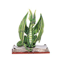 Pacific Giftware Amy Brown Book Green Scholar Dragon Statue Home Decor
