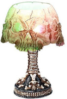 Pacific Giftware Ossuary Skull LED Mini Night Lamp Color Changing Desktop Halloween Decor