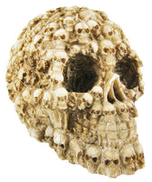 YTC Summit International Human Skull Decorated with Skeletons and Skulls Halloween Figurine