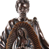 Saint Juan Diego With Image of Our Lady of Guadalupe Miracle Collectible Figurine 10 Inch