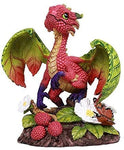 Pacific Giftware Rasberry Garden Dragon by Stanley Morrison Home Decor Statue