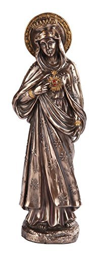 PTC 10.75 Inch Immaculate Heart of Mary Bronze Finish Statue Figurine