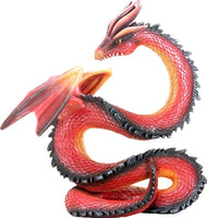 10.5 Inch Red Orange and Black Chinese Themed Dragon Baal