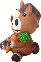 SUMMIT COLLECTION Furrybones Clyde Signature Skeleton in Horse Costume Holding onto a Carrot