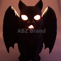 ABZ Brand Vampire Winged Red Eye Standing Cat Gargoyle Candle Holder Statue...