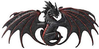 Pacific Giftware Red Black Malice Dragon Wall Plaque Statue by Ruth Thomson Dragons Lair