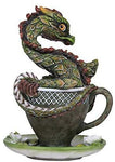 Pacific Giftware Flower Dragon in The Green Tea Cup
