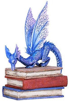 Pacific Giftware Amy Brown Purple Triple Book Dragon Statue Home Decor