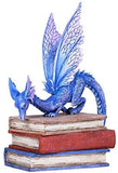 Pacific Giftware Amy Brown Purple Triple Book Dragon Statue Home Decor