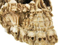 YTC Summit International Human Skull Decorated with Skeletons and Skulls Halloween Figurine