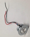 Marine Boat LED Blue Mini Courtesy Button Light Chrome Plated Brass