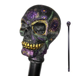 ABZ Brand he Day of Dead Día de Muertos Colorful Sugar Skull Head Decorative Walking Cane 36"