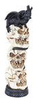 PTC 13.25 Inch Stacked Skelton Skulls Incense Burner Statue Figurine
