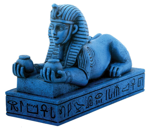 Blue Amenhotep III Sphinx Egyptian Figure Collectible
