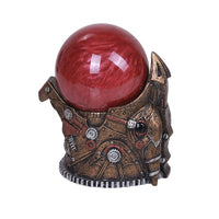 ABZ Brand Steampunk Dragon Head Red Sandstorm Ball Battery Operated Figurine