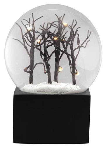 YTC Summit Black Tree Branches with LED Light Up Decorative Water Globe Multi Color
