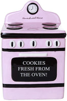 Pacific Giftware Retro Oven Freshly Baked Ceramic Cookie Jar with Air Tight Lid 8 inch Tall