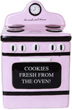 Pacific Giftware Retro Oven Freshly Baked Ceramic Cookie Jar with Air Tight Lid 8 inch Tall