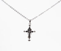 Lead Free Alloy Le Fleur Cross Necklace