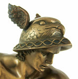 Greek God Hermes Bronzed Finish Statue Mercury Luck