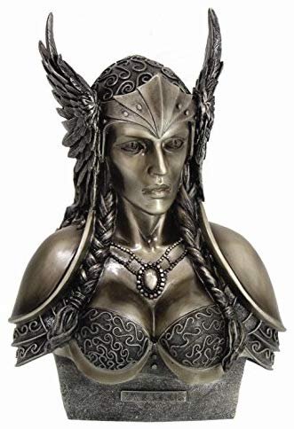 PTC 11 Inch Valkyrie Warrior Goddess Head and Bust Statue Figurine