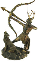Bronzed Finish Artemis Moon Goddess Greek Statue Diana by Pacific Giftware
