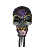 Day of Dead Día de Muertos Colorful Sugar Skull Head Decorative Walking Cane 36"