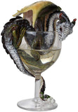 White Wine Goblet Dragon Collectible by Stanley Morrison