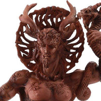 Pacific Giftware Celtic Horned God Cernunnos Collectible Statue by Artist Maxine Miller 10 Inch (Red Wood)