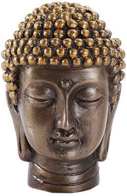 Gautama Buddha Head Religious Buddhist Meditation Desktop Figurine Statue 2 Inch