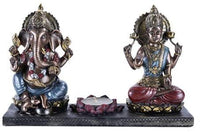 Pacific Giftware The Hindu Gods - Ganesha & Krishna Lotus Candleholder