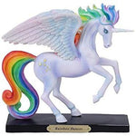 Pacific Giftware PT Official Rose Khan Rainbow Dancer Winged Unicorn Resin Figurine Statue